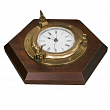 Часы настенные «Иллюминатор» Foresti & Suardi 602 Ø70мм из дерева и латуни