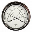 Термогигрометр Barigo Regatta 984CR 120x40мм Ø100мм белый из хромированной латуни