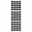 Набор наклеек малого формата для электрооборудования Blue Sea 8214 60шт 15,9x9,5мм чёрного цвета