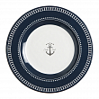 Набор десертных тарелок Marine Business Sailor soul 14003 205мм 6шт из синего/белого меламина